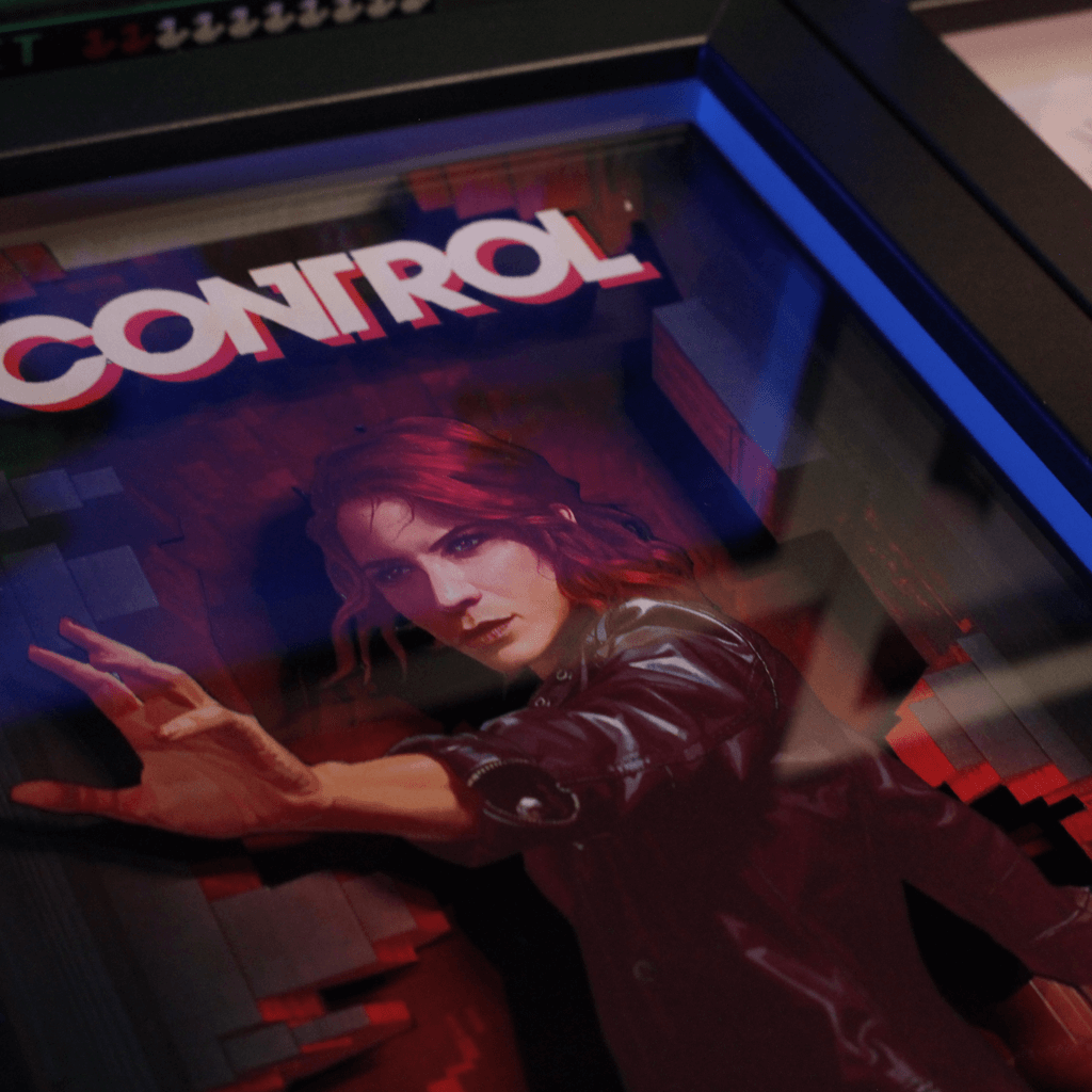 Dioramax - Cadre lumineux LED Control | Déco Gaming-room | Tableau lumineux | Affiche jeux vidéo | Idée cadeau gamer | Retro-gaming