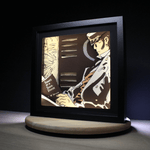 Diorama de Corto, déco gamingroom, cadre lumineux