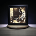 Dioramax - Cadre lumineux LED Corto | Déco Gaming-room | Tableau lumineux | Affiche jeux vidéo | Idée cadeau gamer | Retro-gaming