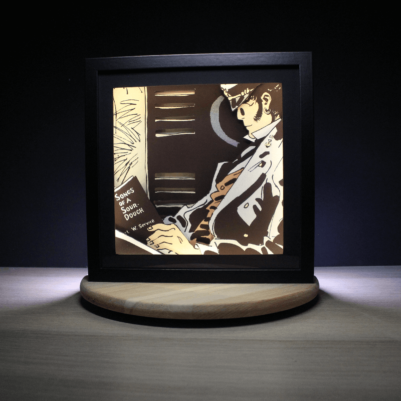 Dioramax - Cadre lumineux LED Corto | Déco Gaming-room | Tableau lumineux | Affiche jeux vidéo | Idée cadeau gamer | Retro-gaming