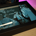 Dioramax - Cadre lumineux LED Cowboy Bebop | Déco Gaming-room | Tableau lumineux | Affiche jeux vidéo | Idée cadeau gamer | Retro-gaming
