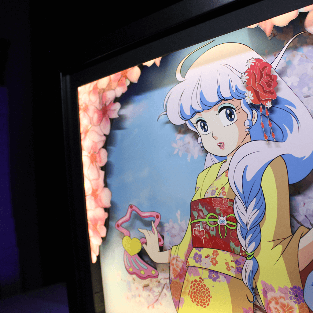 Dioramax - Cadre lumineux LED Creamy mamy | Déco Gaming-room | Tableau lumineux | Affiche jeux vidéo | Idée cadeau gamer | Retro-gaming