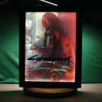Dioramax - Cadre lumineux LED Cyberpunk | Déco Gaming-room | Tableau lumineux | Affiche jeux vidéo | Idée cadeau gamer | Retro-gaming