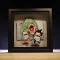 Dioramax - Cadre lumineux LED Dragon Ball | Déco Gaming-room | Tableau lumineux | Affiche jeux vidéo | Idée cadeau gamer | Retro-gaming