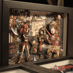 Dioramax - Cadre lumineux LED DQ9 | Déco Gaming-room | Tableau lumineux | Affiche jeux vidéo | Idée cadeau gamer | Retro-gaming