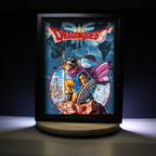 Dioramax - Cadre lumineux LED DQ3 | Déco Gaming-room | Tableau lumineux | Affiche jeux vidéo | Idée cadeau gamer | Retro-gaming