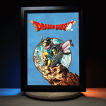 Diorama DQ3, déco gaming room, cadre lumineux