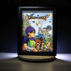 Dioramax - Cadre lumineux LED Dragon Quest 5 | Déco Gaming-room | Tableau lumineux | Affiche jeux vidéo | Idée cadeau gamer | Retro-gaming