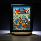 Dioramax - Cadre lumineux LED Dragon Quest 8 | Déco Gaming-room | Tableau lumineux | Affiche jeux vidéo | Idée cadeau gamer | Retro-gaming