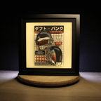 Dioramax - Cadre lumineux LED Daft Punk | Déco Gaming-room | Tableau lumineux | Affiche jeux vidéo | Idée cadeau gamer | Retro-gaming