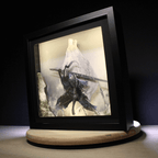 Dioramax - Cadre lumineux LED Dark Souls | Déco Gaming-room | Tableau lumineux | Affiche jeux vidéo | Idée cadeau gamer | Retro-gaming