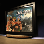 Dioramax - Cadre lumineux LED Dark Cloud | Déco Gaming-room | Tableau lumineux | Affiche jeux vidéo | Idée cadeau gamer | Retro-gaming