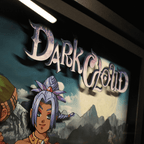 Dioramax - Cadre lumineux LED Dark Cloud | Déco Gaming-room | Tableau lumineux | Affiche jeux vidéo | Idée cadeau gamer | Retro-gaming