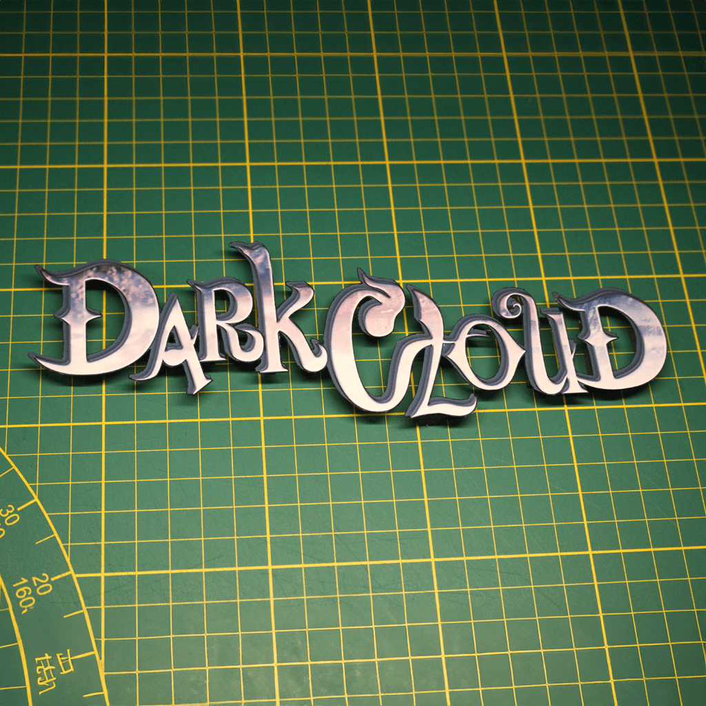 Dioramax - Cadre lumineux LED Dark Cloud | Déco Gaming-room | Tableau lumineux | Affiche jeux vidéo | Idée cadeau gamer | Retro-gaming