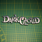 Dioramax - Cadre lumineux LED Dark Cloud | Déco Gaming-room | Tableau lumineux | Affiche jeux vidéo | Idée cadeau gamer | Retro-gaming