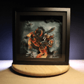 Dioramax - Cadre lumineux LED Dark Siders | Déco Gaming-room | Tableau lumineux | Affiche jeux vidéo | Idée cadeau gamer | Retro-gaming
