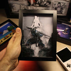 Dioramax - Cadre lumineux LED Dark Souls | Déco Gaming-room | Tableau lumineux | Affiche jeux vidéo | Idée cadeau gamer | Retro-gaming