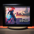 Dioramax - Cadre lumineux LED Dead cells | Déco Gaming-room | Tableau lumineux | Affiche jeux vidéo | Idée cadeau gamer | Retro-gaming