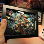 Dioramax - Cadre lumineux LED Deep Rock | Déco Gaming-room | Tableau lumineux | Affiche jeux vidéo | Idée cadeau gamer | Retro-gaming