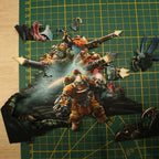 Dioramax - Cadre lumineux LED Deep Rock | Déco Gaming-room | Tableau lumineux | Affiche jeux vidéo | Idée cadeau gamer | Retro-gaming