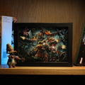 Dioramax - Cadre lumineux LED Deep Rock | Déco Gaming-room | Tableau lumineux | Affiche jeux vidéo | Idée cadeau gamer | Retro-gaming