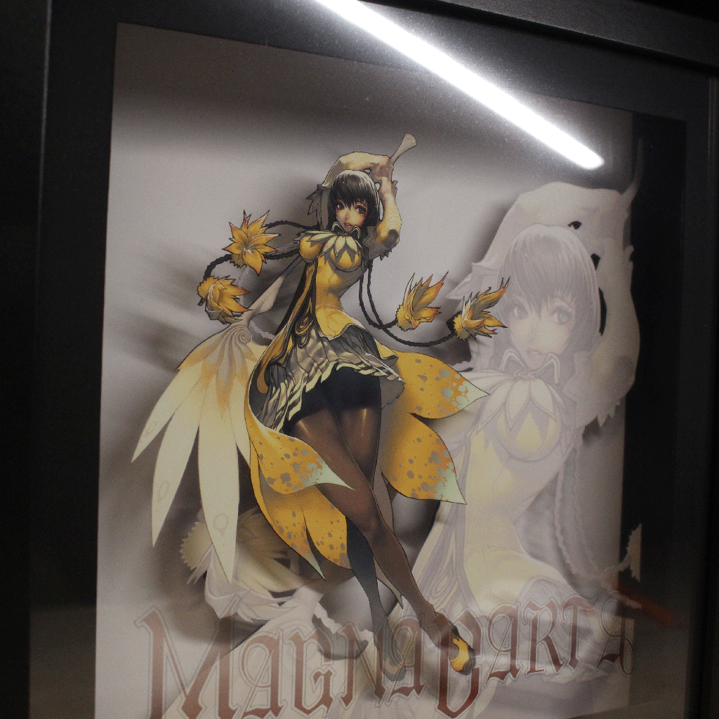 Dioramax - Cadre lumineux LED Magna Carta | Déco Gaming-room | Tableau lumineux | Affiche jeux vidéo | Idée cadeau gamer | Retro-gaming