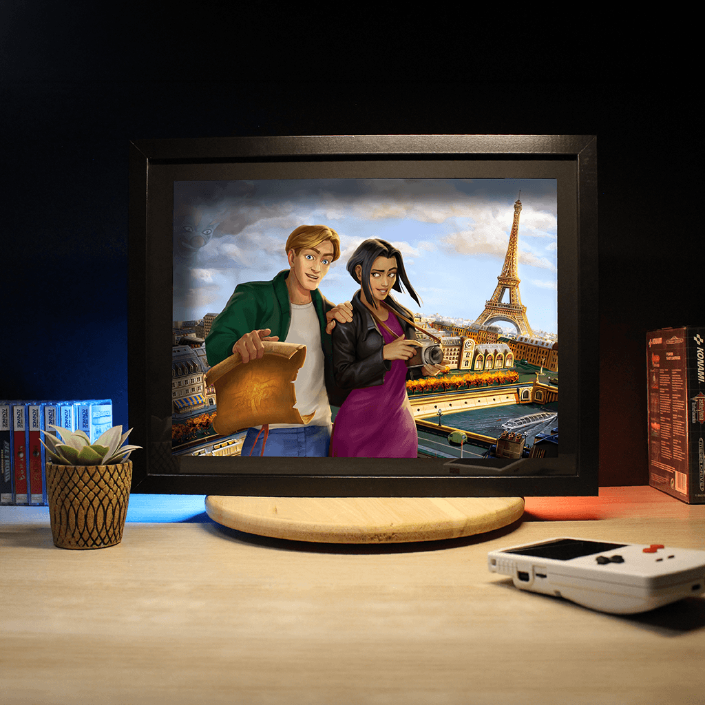 Diorama Chevalier de Baphomet / Broken sword – Paris Lumineux