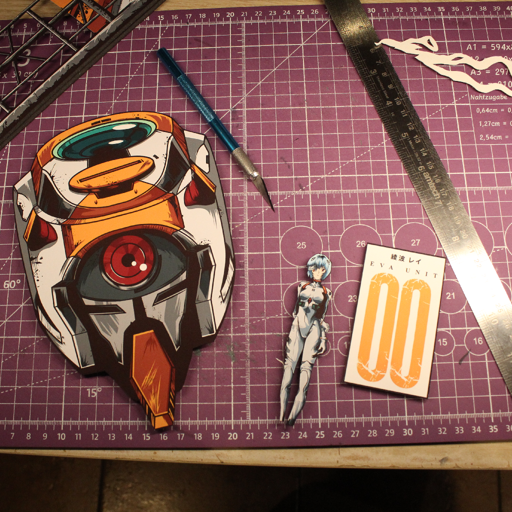 Dioramax - Cadre lumineux LED Evangelion | Déco Gaming-room | Tableau lumineux | Affiche jeux vidéo | Idée cadeau gamer | Retro-gaming