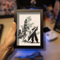 Diorama Final Fantasy VII – Cloud à Midgar