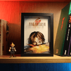 Dioramax - Cadre lumineux LED FF8 Déco Gaming-room | Tableau FF8| Affiche jeux vidéo | Idée cadeau gamer | Retro-gaming