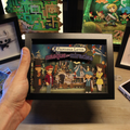 Dioramax - Cadre lumineux LED Layton | Déco Gaming-room | Tableau lumineux | Affiche jeux vidéo | Idée cadeau gamer | Retro-gaming