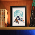 Diorama Final Fantasy VII – Red XIII sous la Lune