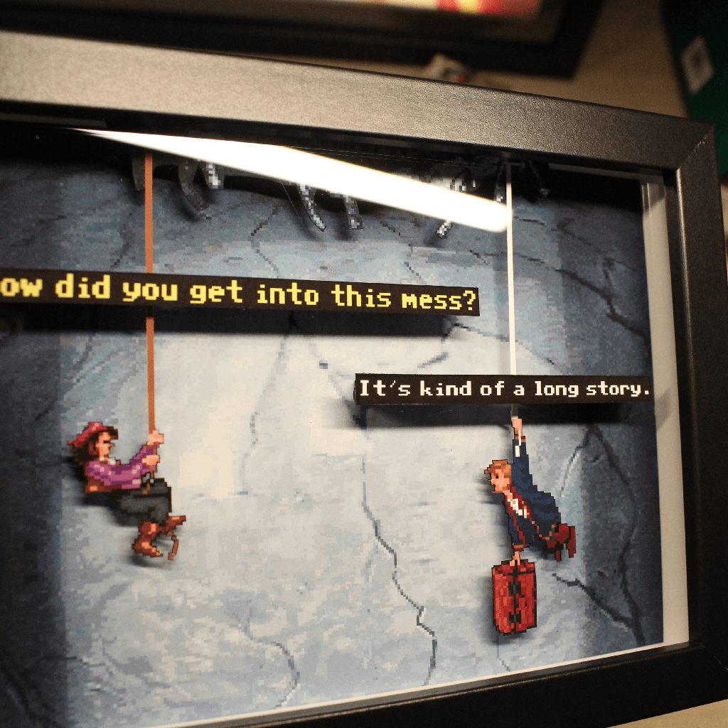 Diorama Monkey Island 2 – La Corde et la Presse Lumineux