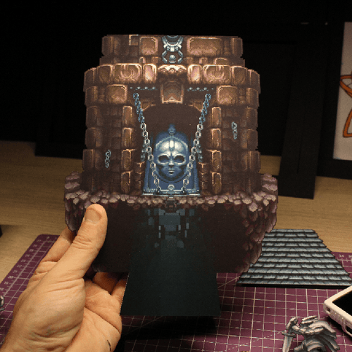 Diorama Terranigma – La Porte du Sanctuaire Lumineux