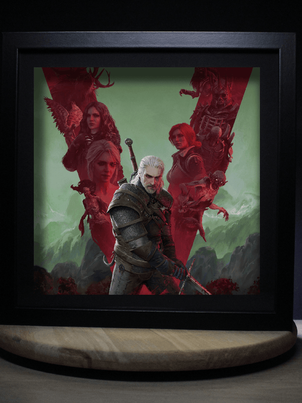 Diorama The Witcher 3 : Geralt & la Chasse Sauvage – Déco Murale