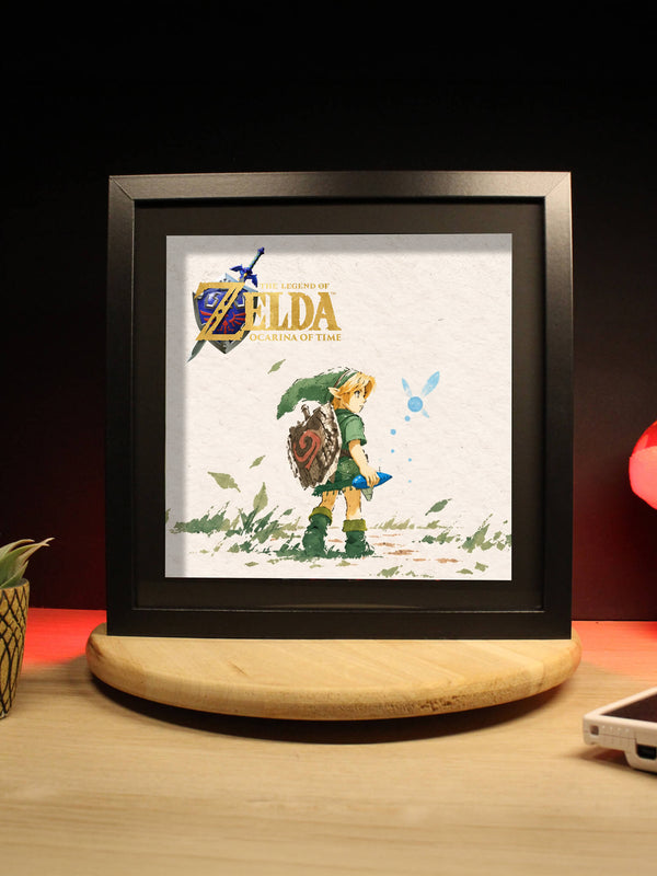 Diorama Zelda: Ocarina of Time – Link & Navi Lumineux