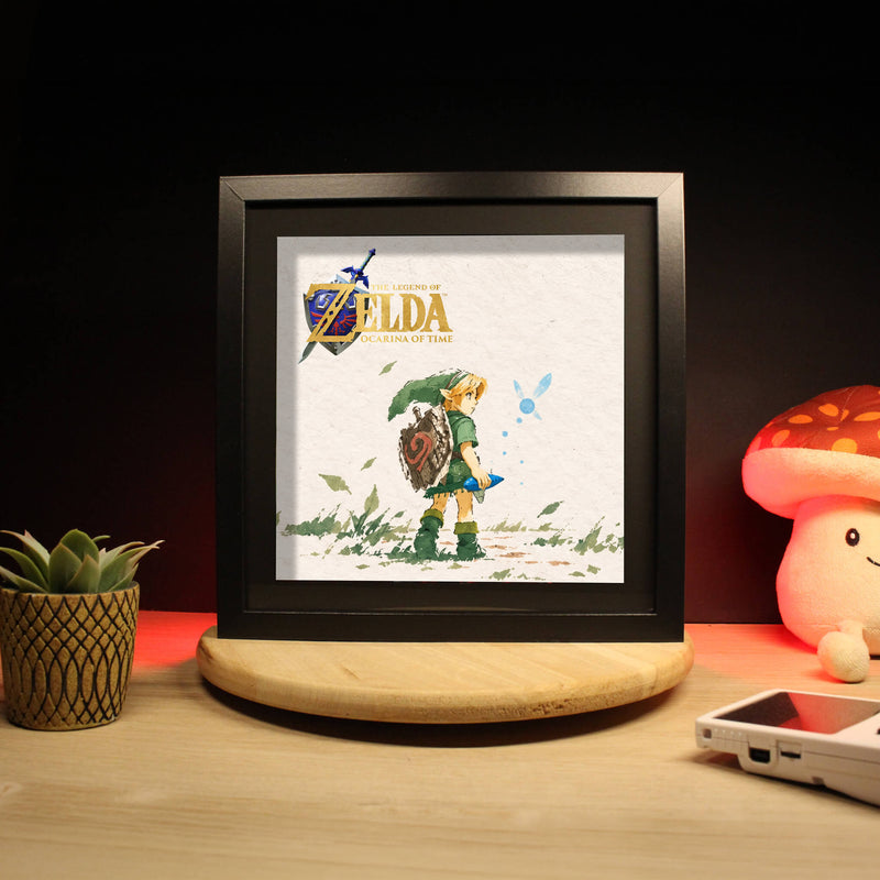 Diorama Zelda: Ocarina of Time – Link & Navi Lumineux