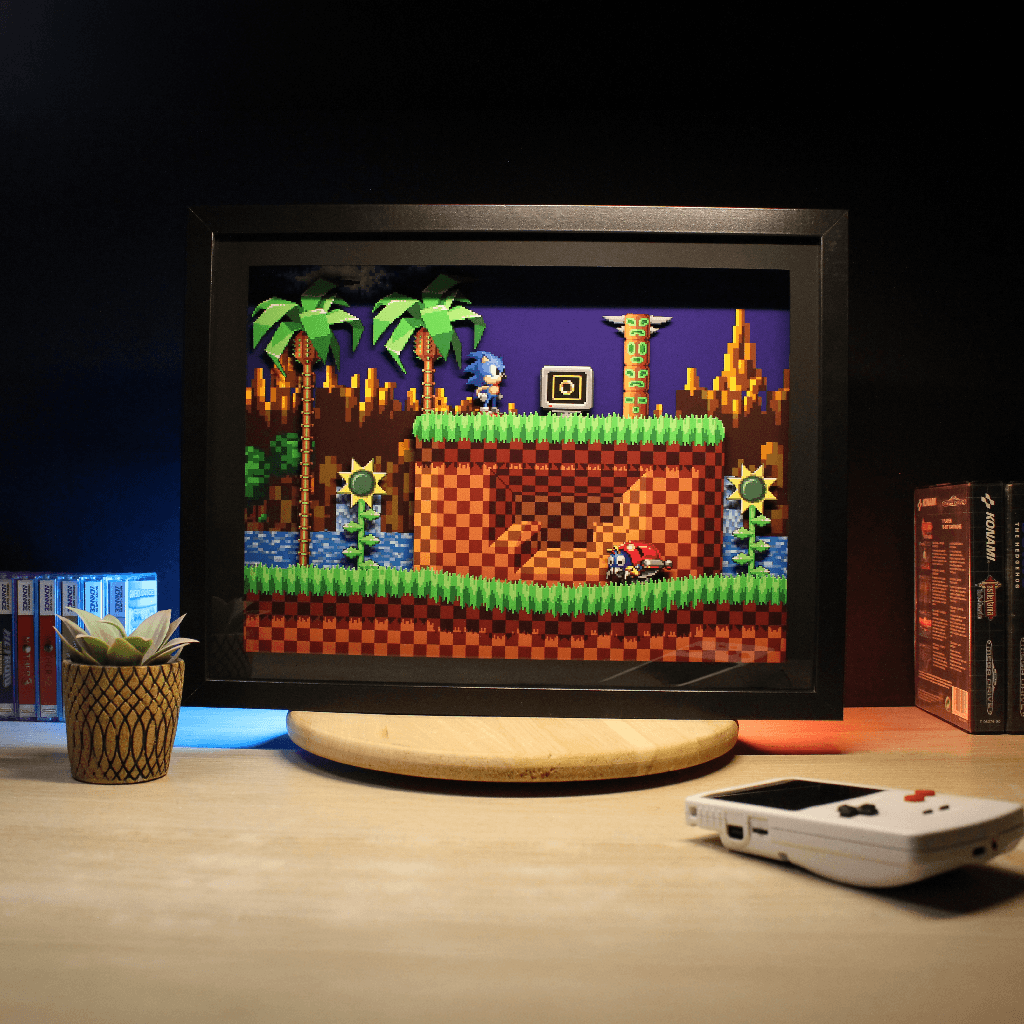 Diorama – Sonic the Hedgehog – Déco murale