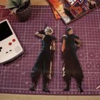 Dioramax - Cadre lumineux ff7 rebirthCap| Déco Gamingroom | Tableau Lumineux Affiche jeux vidéo | Idée cadeau 
