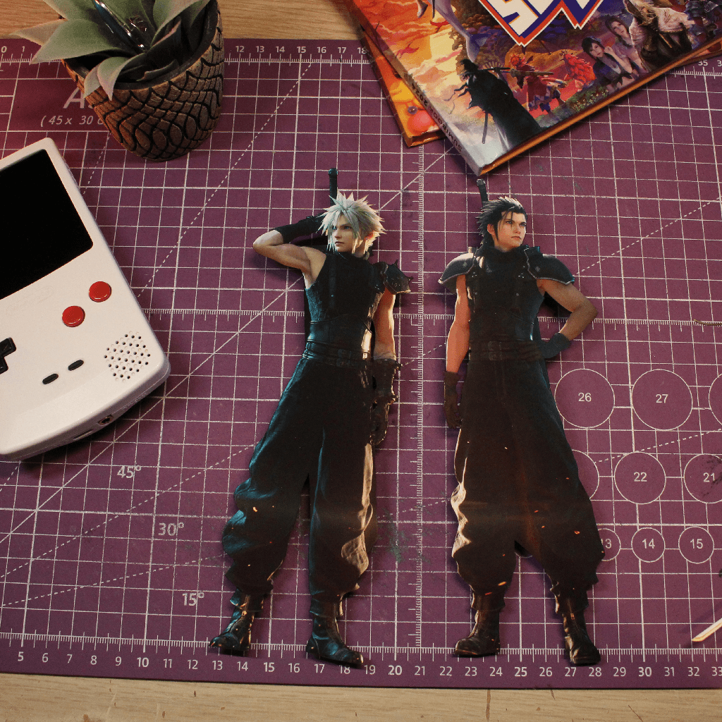 Dioramax - Cadre lumineux ff7 rebirthCap| Déco Gamingroom | Tableau Lumineux Affiche jeux vidéo | Idée cadeau 
