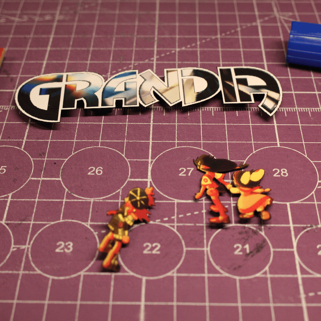 Dioramax - Cadre lumineux LED Grandia Déco Gaming-room | Tableau grandia| Affiche jeux vidéo | Idée cadeau gamer | Retro-gaming