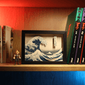 Diorama – La Grande Vague d'Hokusai – Déco murale