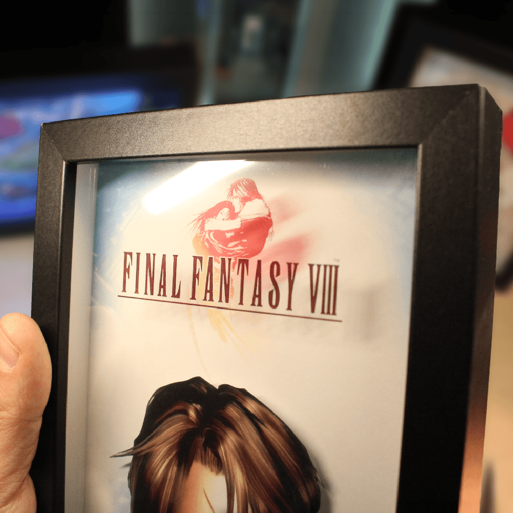 Dioramax - Cadre lumineux LED FF8 Déco Gaming-room | Tableau FF8| Affiche jeux vidéo | Idée cadeau gamer | Retro-gaming