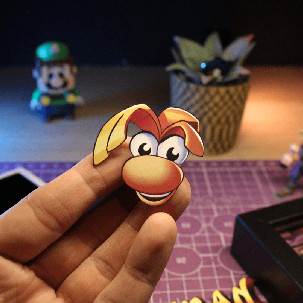 Dioramax - Cadre lumineux LED Rayman | Déco Gaming-room | Tableau lumineux | Affiche jeux vidéo | Idée cadeau gamer | Retro-gaming