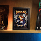 Dioramax - Cadre lumineux LED Rayman | Déco Gaming-room | Tableau lumineux | Affiche jeux vidéo | Idée cadeau gamer | Retro-gaming