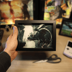 Dioramax - Cadre lumineux LED The last Guardian | Déco Gaming-room | Tableau lumineux | Affiche jeux vidéo | Idée cadeau gamer | Retro-gaming