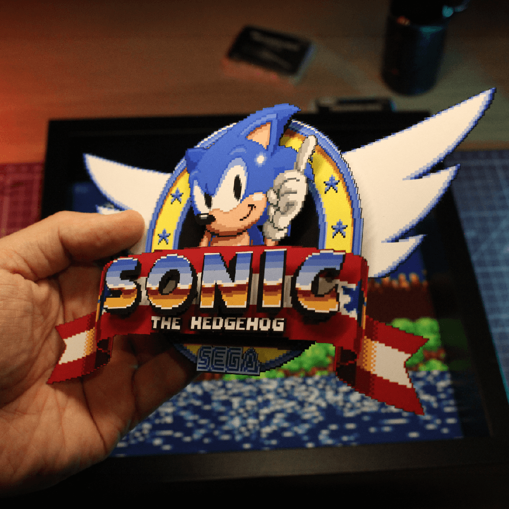 Diorama – Sonic the Hedgehog – Déco Murale