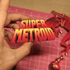 Dioramax - Cadre lumineux LED Super Metroid | Déco Gaming-room | Tableau lumineux | Affiche jeux vidéo | Idée cadeau gamer | Retro-gaming