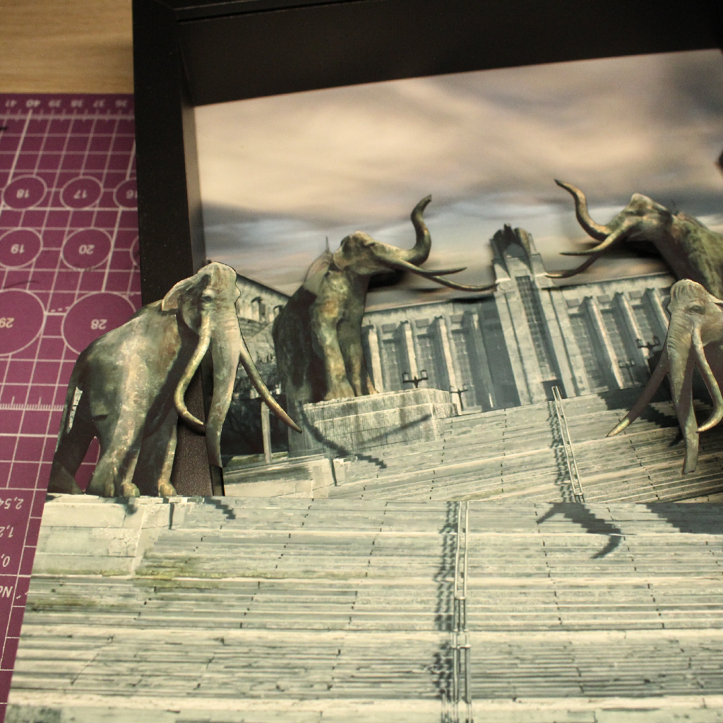 Dioramax - Cadre lumineux LED Syberia | Déco Gaming-room | Tableau lumineux | Affiche jeux vidéo | Idée cadeau gamer | Retro-gaming