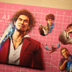 Dioramax - Cadre lumineux LED Yakuza 7 | Déco Gaming-room | Tableau lumineux | Affiche jeux vidéo | Idée cadeau gamer | Retro-gaming